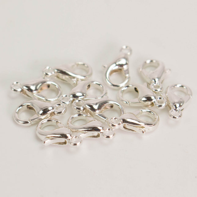 Anti Tarnish 10x6mm Lobster Clasps, Multiple colors and quantities