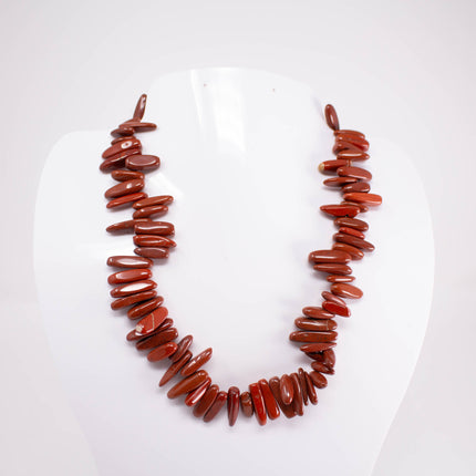 AAA Natural Red Jasper Stick Beads | 15.5" Strand