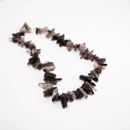 AAA Smoky Quartz Chip Beads, 11-21mm Slim Gemstone Stick Chips, Jewelry Making Supplies