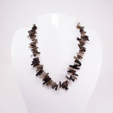 AAA Smoky Quartz Chip Beads, 11-21mm Slim Gemstone Stick Chips, Jewelry Making Supplies