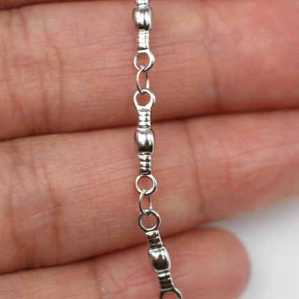 Stainless Steel Handmade Custom Chain - 2.6x13mm 1.8mm thickness Link Chain, 12/36/120 inch - Necklace Bracelet Soldered Link