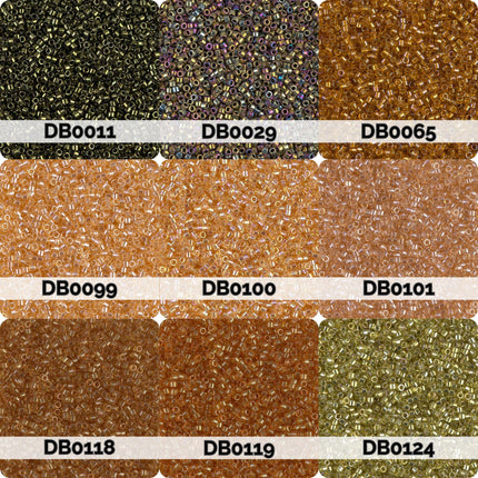Miyuki Delica 11/0 Seed Beads | Choose Your Color, Yellow and Gold| 7.5g Tube Supply
