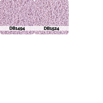 a collection of pink beads or sequins, with the text "DB1494" and "DB1524" visible on the top edge of the image.