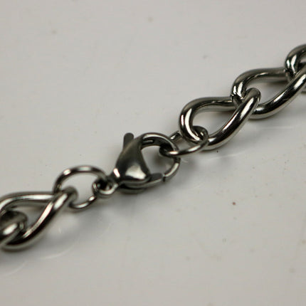 Wholesale Lot 5 pcs of Stainless Steel MEN's Chunky Curb Chain Necklace - 22 inch (55 cm) 2.0mm Thickness