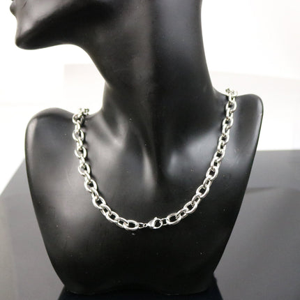 Stainless Steel MEN's Chunky Cable Chain Necklace - 22 inch (55 cm) 2.0mm Thickness