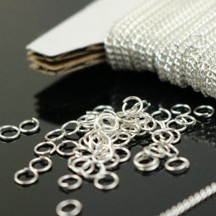 10 ft Reel Sterling Silver Plated FACET Tiny curb chain - 1.3mm soldered link - FREE adequate jump ring (10 pcs) - 1.3F