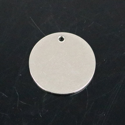 50 pcs of 18mm 3/4 inch Stainless Steel Stamping Blanks - 18mm 3/4 inch 18 gauge 1.0mm thickness - Blank Stamping Metal Flat Discs Tags