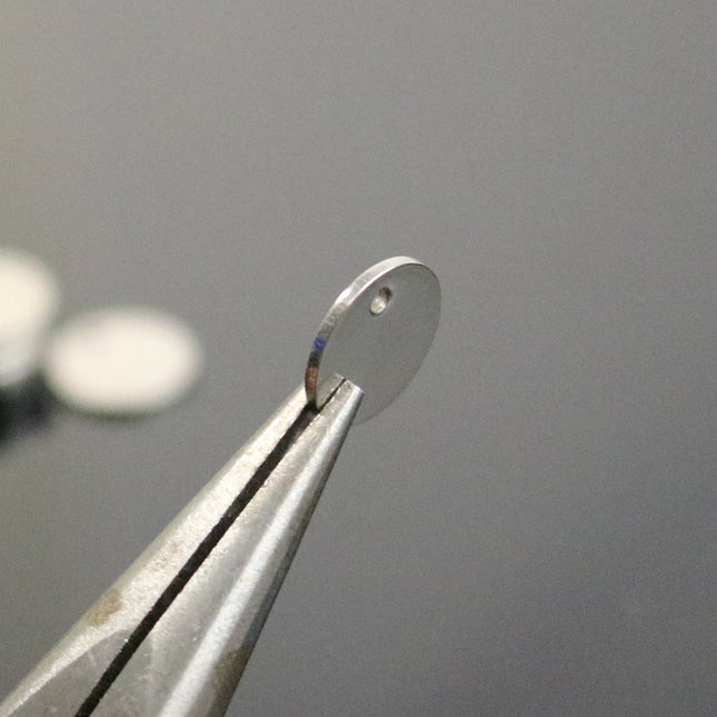 50 pcs of 10mm 3/8 inch Stainless Steel Stamping Blanks - 10mm 3/8 inch 18 gauge 1.0mm thickness - Blank Stamping Metal Flat Discs Tags