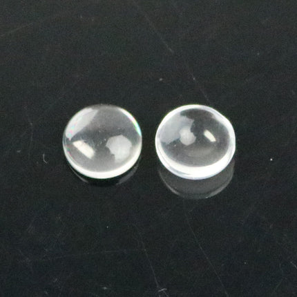 100 Glass Cabochons - 8mm 5/16inch - 3.8mm thickness -Circle Domed Magnifying Clear Round Glass Cabochon for Cameo Pendants, Photo Jewelry