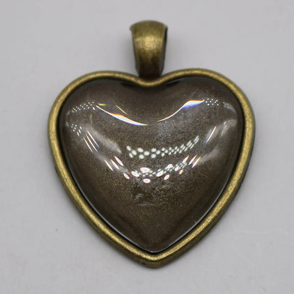20 pcs HEART Glass Cabochons - 30mm app. 1-3/16inch - 7mm thickness - Heart Domed Magnifying Clear Round Glass Cabochon for Cameo Pendants