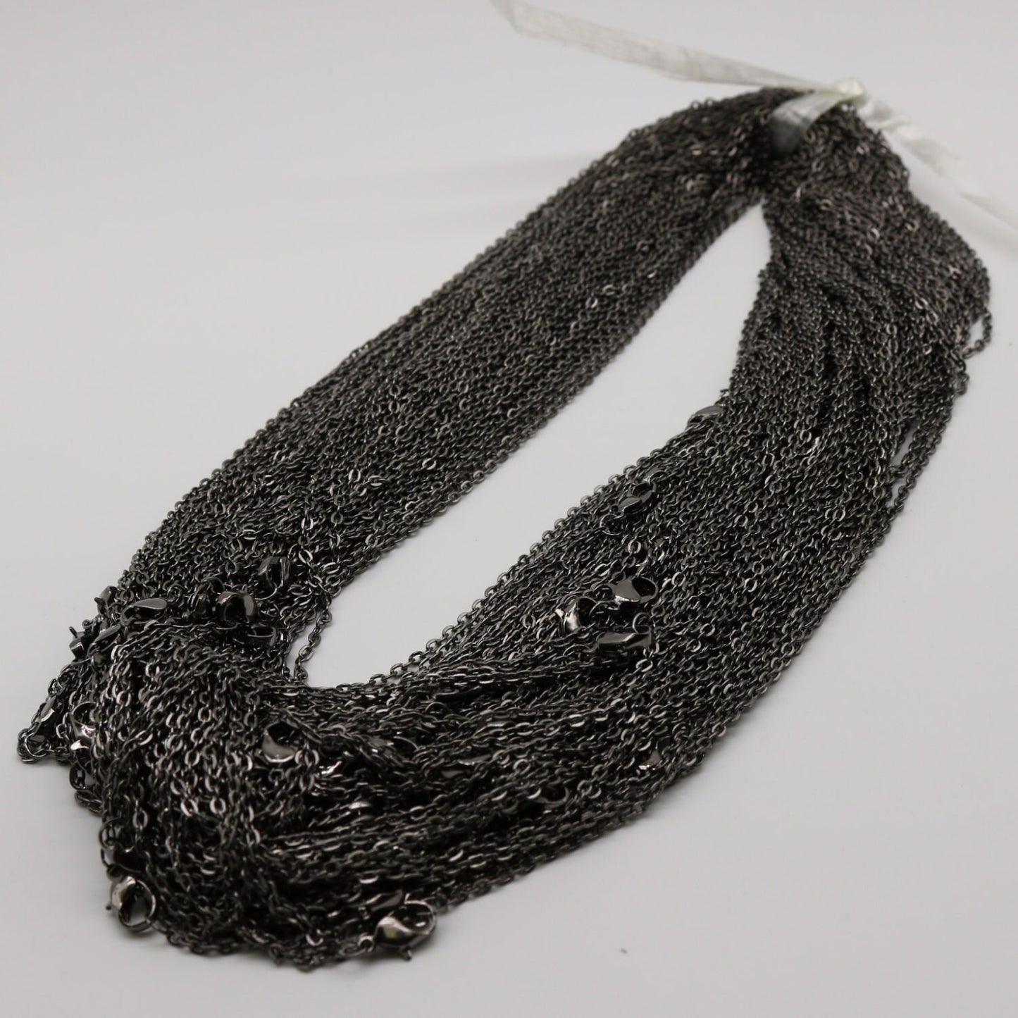 10 pcs of 24 inch Flat Cable Chain - Gunmetal Plated - 2x3mm Link - Ship from California USA