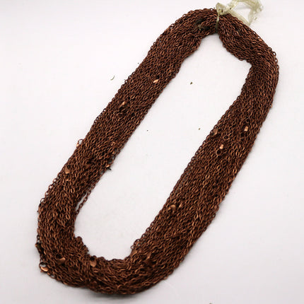 20 pcs of 24 inch Flat Cable Chain Necklace With Lobster Clasp - Antique Copper Plated - 3x4mm Link