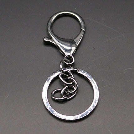 NEW New 5 pcs of Gunmetal HIGH Quality Premade Key Chain Key Fob  - 65x30mm 2.5 inch Long