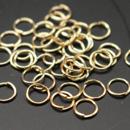 200 pcs of 5mm Thick Jump Rings - Pinky Gold (Champagne Gold) Jumpring 5x0.6mm 22 Gauge 22G Bulk Jumprings Open jump ring