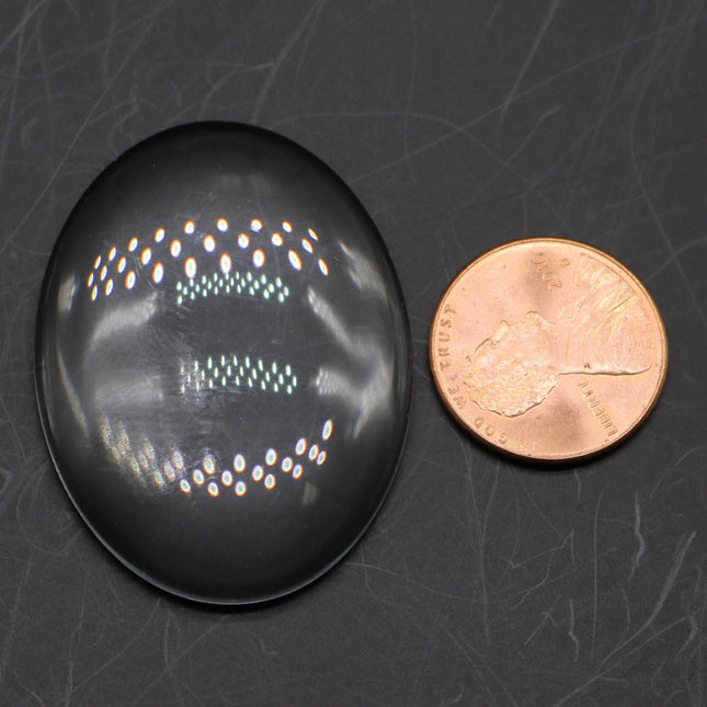 5 Glass Cabochons - 30x40mm - 6mm thickness - Oval Domed Magnifying Clear Glass Cabochon for Cameo Pendants, Photo Jewelry