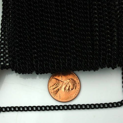SALE Sale 300ft of Black curb chain 2.2mm - unsoldered -  2.2S