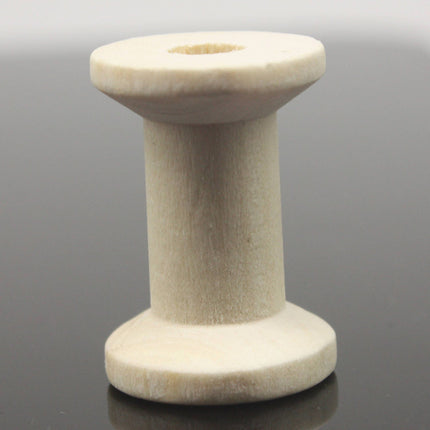 10 pcs 13/16" x 1 3/16" Large Unfinished Wood Wooden Spools - Empty Storage Roll - Thread Cord String Wire Bobbin - 21 x 30mm Wooden Spools