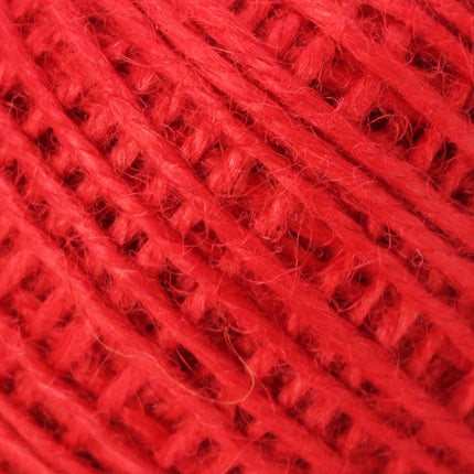 50 Yds - Red Twisted Jute Twine - 2mm 2 Ply Premium Twine - Craft Bulk String Rope Cording - Gift Wrap, Packaging - 8