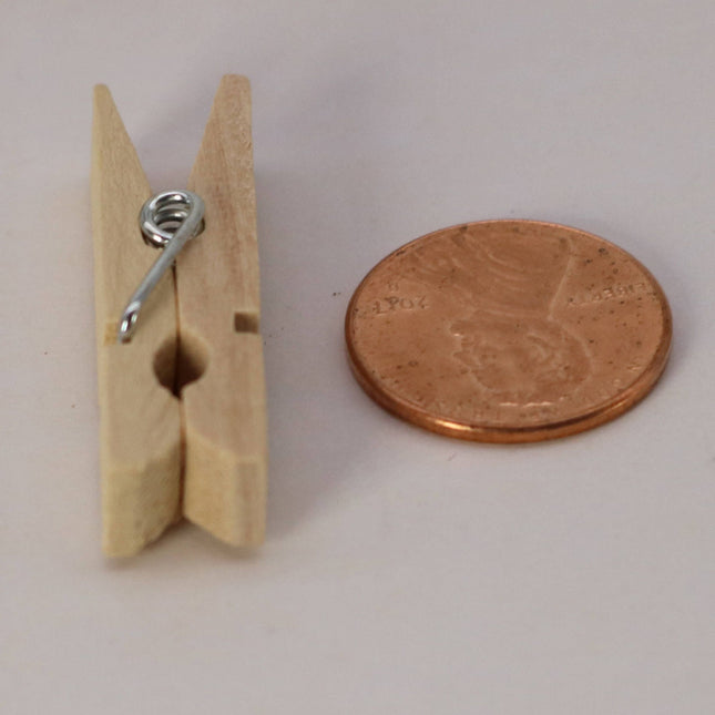 100 pcs 1 3/8nch  35mm Unfinished Wood Wooden Clip - Craft Clothes Pins - For Scrapbooking Fridge Magnets