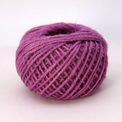 50 Yds - Light Purple Twisted Jute Twine - 2mm 2Ply Premium Twine - Craft Bulk String Rope Cording - Gift Wrap, Packaging - 9