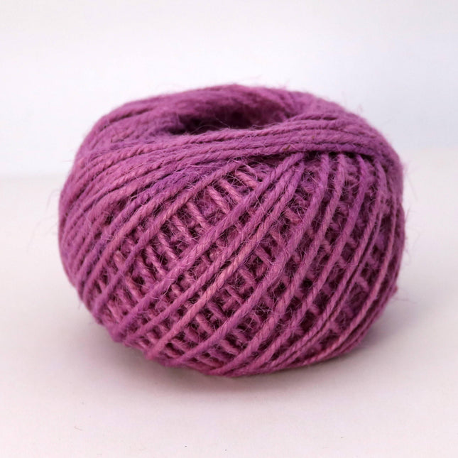 50 Yds - Light Purple Twisted Jute Twine - 2mm 2Ply Premium Twine - Craft Bulk String Rope Cording - Gift Wrap, Packaging - 9
