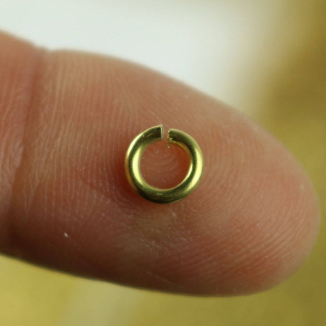 Wholesale Lot 2000 RAW Brass Bronze Jump Rings Jumprings - 6mm 16 Gauge 16G (1.2mm) - Clean Edge Cut Saw Cut Jumprings