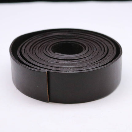1 inch x 36" Dark Brown Genuine Leather Strap - Premium Quality Real Leather - 3 Feet Long - 1 Inch / 25mm Flat Strip