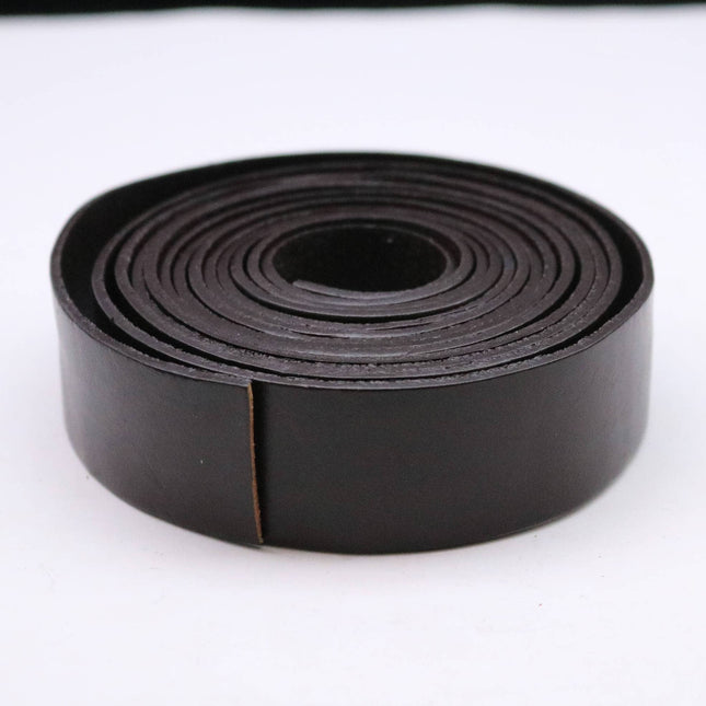 1 inch x 36" Dark Brown Genuine Leather Strap - Premium Quality Real Leather - 3 Feet Long - 1 Inch / 25mm Flat Strip