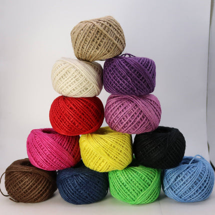 50 Yds - Light Green Twisted Jute Twine - 2mm 2 Ply Premium Twine - Craft Bulk String Rope Cording - Gift Wrap, Packaging - 3