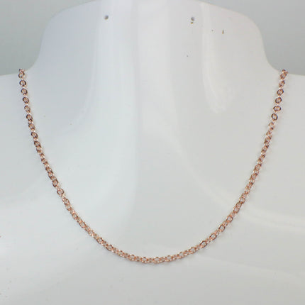 New Sample 3 feet ROSE Gold Plated Flat Soldered Cable Chain - 3.4x2.9mm SOLDERED Link - 3429F-RG