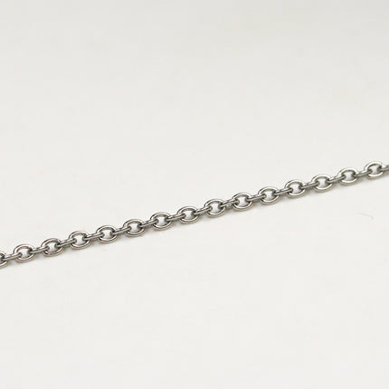 10 Ft of Stainless Steel chain bulk, Surgical Stainless Steel Small Soldered Sturdy cable chain - 2.8x1.9mm SOLDERED Link