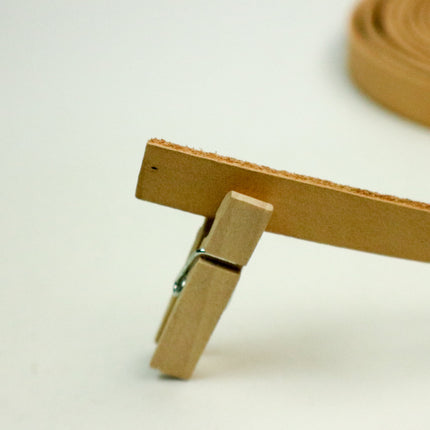 3/8 inch 10mm x 12/36 inch Nude Genuine Leather Strap - Premium Quality Real Leather - 1/3 Feet Long - 3/8 Inch / 10mm Flat Strip