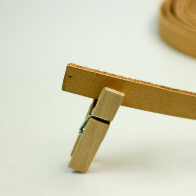 3/8 inch 10mm x 12/36 inch Nude Genuine Leather Strap - Premium Quality Real Leather - 1/3 Feet Long - 3/8 Inch / 10mm Flat Strip