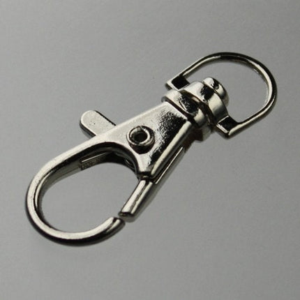 30 pcs of rhodium Plated Swivel Clip Lanyard or Key Chain - 38x16mm