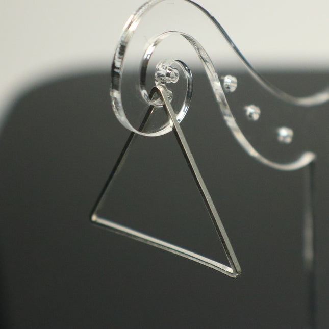 5/25/50/100 pcs Antique Silver Rhodium Plated Triangle Links - 29mm x 1.0mm thickness -  Linking Connector Closed Jump Rings