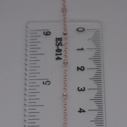 10 feet TARNISH Resistant Free Anti Tarnished SATELLITE Rose Gold Plated Ball Chain - 2.0x1.4mm SOLDER - Soldered Link - AT2014SAT