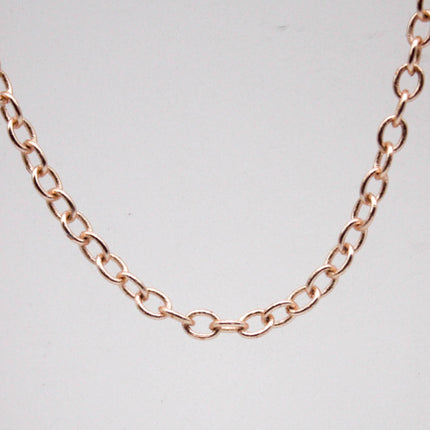 10 feet TARNISH Resistant Tarnish FREE Anti Tarnished - Champagne Gold Plated Cable Chain - 2x2.5mm SOLDER - Small Soldered AT225
