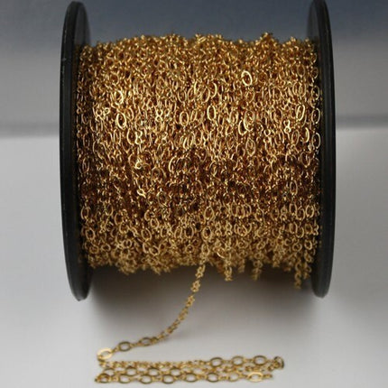 10 ft spool of gold plated SOLDER Figure 8 Connector Chain - 4x2.6mm links
