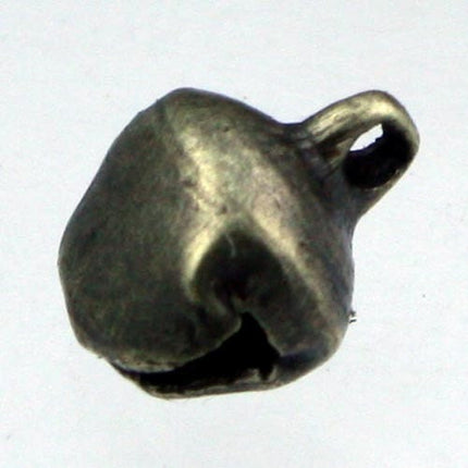 100 pcs antique brass finished bell drop/charm - 8mm