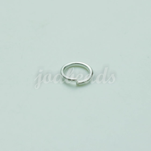 500 Pcs Sterling Silver Plated Jump Rings Jumprings - 5mm 21 Gauge 21G (0.7mm) - Bulk Wholesale Jump Rings