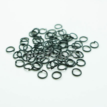500 Pcs Black Finished Jump Rings Jumprings - 5mm 21 Gauge 21G (0.7mm) - Bulk Jump Rings Wholesale Jump Rings