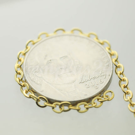 32 feet of Gold Plated Flat Cable Chain 3x3mm Solder Gold Cable Chain -  - 33F