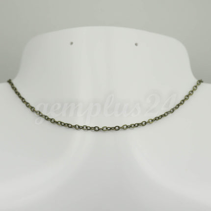 10 feet of Antique Brass Flat Cable Chain 3x3mm Solder Cable Chain - 33F