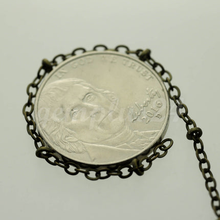 10 ft Antique Brass Satellite Chain Flat BALL Chain - 3x1.7mm SOLDERED link - Antique Bronze Tiny Small Ball Flat Cable - 317SAT