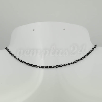 32 feet of Black Finished Flat Cable Chain 3x3mm Solder Black Cable Chain -  - 33F