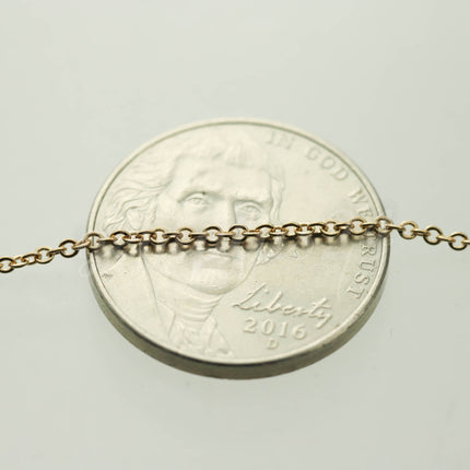 300 ft of Champagne Gold (Pinky Gold) Tiny Dainty Delicate Flat Soldered Necklace Chain - 2mm 2x1.4mm - Free Adequate Jumpring 50pcs - C214F