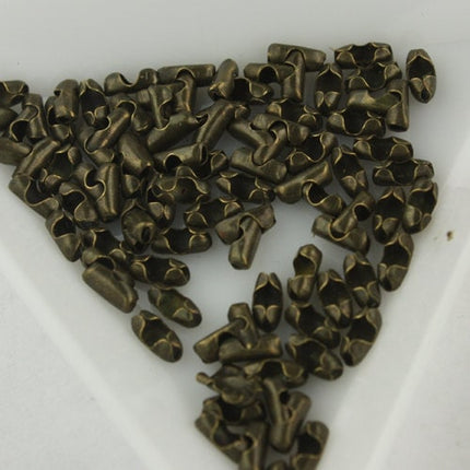 100pcs of Antique Brass finished ball chain connector for 1.5mm ball chain - Insert Type-shp from CA USA - BALLCON15