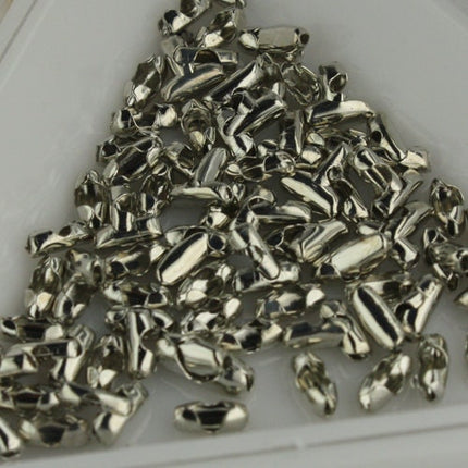 100pcs of Silver finished ball chain connector for 1.5mm - Insert Type