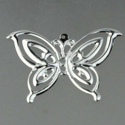 20 pcs of Antique Silver finished filigree Butterfly  41X30mm