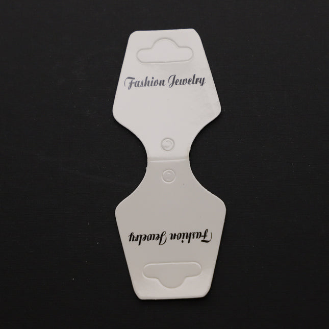 10/50/100 pcs of Hang Tags, Fold Over Necklace Tags, Jewelry Display Card, Bracelet Display Card - IVORY - 1.3" x 1.7" - 35 x 43 mm